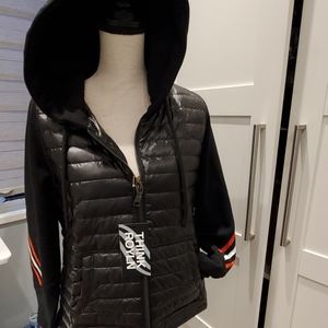 Think Royln Apres Jacket with Knit Sleeves